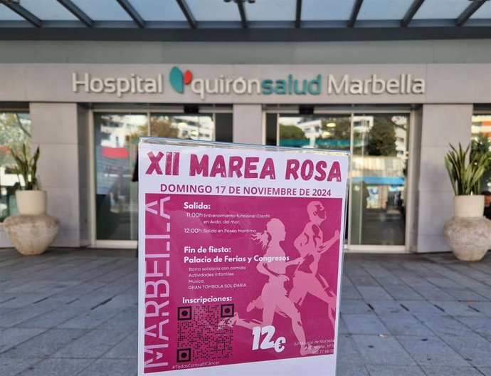 Marbella se viste de rosa para concienciar sobre la detección temprana del cáncer de mama