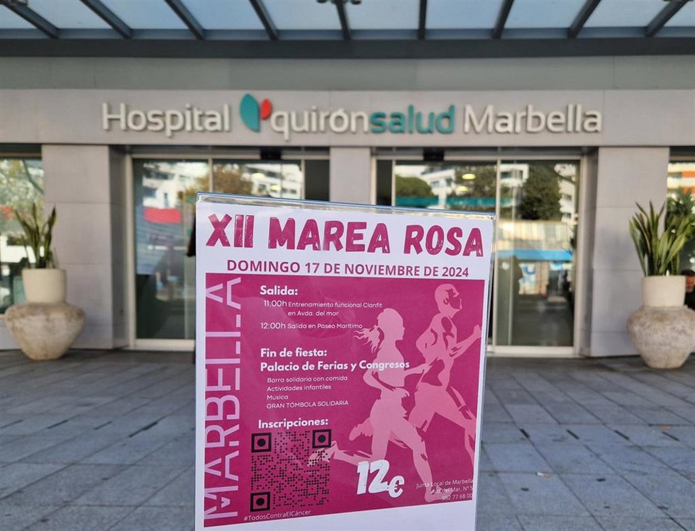 Marbella se viste de rosa para concienciar sobre la detección temprana del cáncer de mama