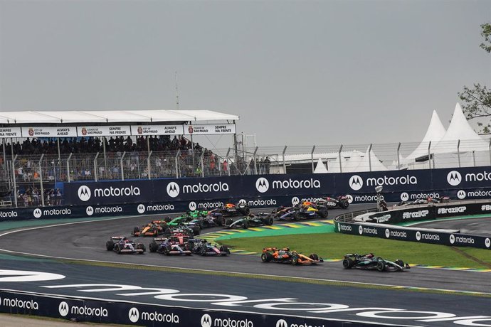 El inicio del GP de Brasil 2024.