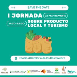 Cartel de las I Jornada sobre Producto Local y Turismo.