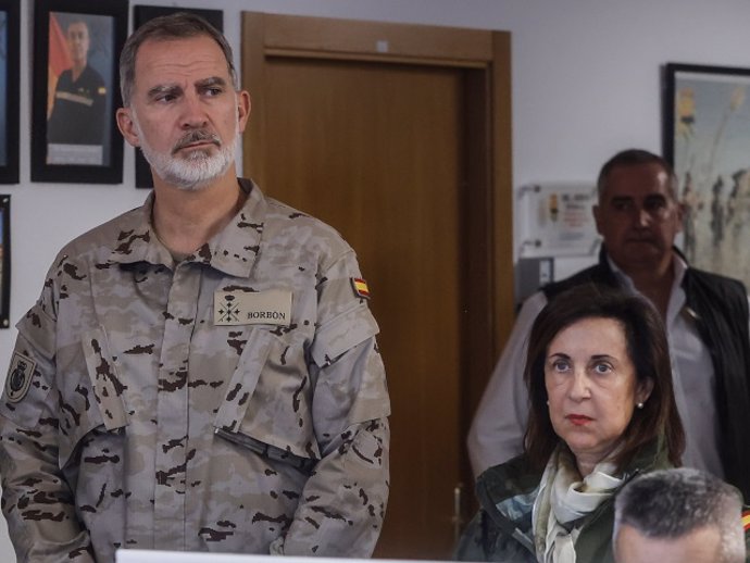 EL REY FELIPE VI Y MARGARITA ROBLES VUELVEN A VALENCIA TRAS EL PASO DE LA DANA