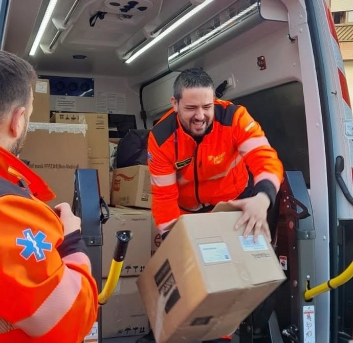 Temporal.- Tres nuevas ambulancias y personal voluntario, segundo dispositivo de La Rioja Cuida a Valencia