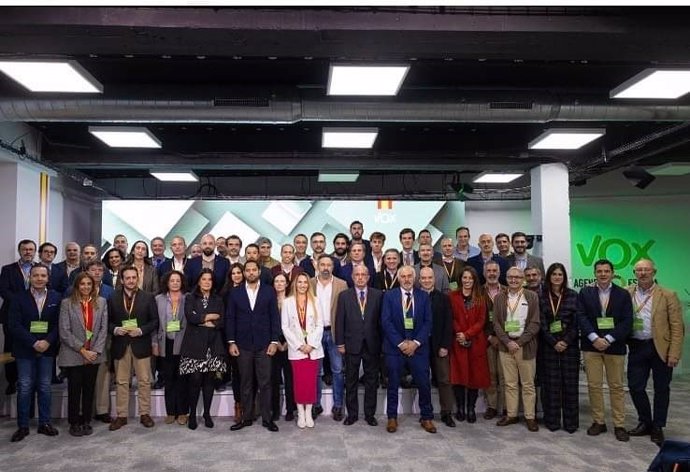 Jornada de trabajo de presidentes provinciales de Vox con Santiago Abascal.