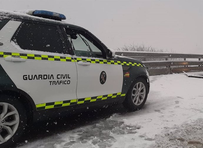 Imagen de archivo de la Guardia Civil de Tráfico. Pajares.