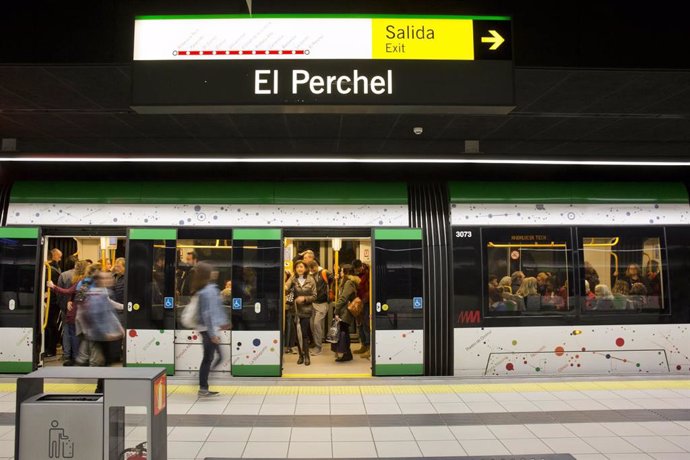 Archivo - Estación El Perchel del metro de Málaga en una imagen de archivo 