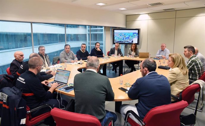 Reunión de coordinación ante la llegada de la DANA en la Diputación de Granada.