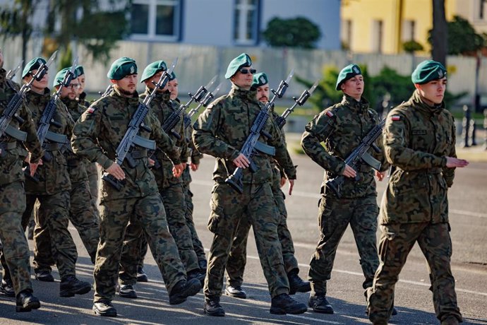 Imagen de archivo de militares del Ejército de Polonia.