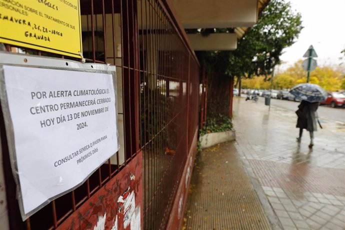 Alerta naranja por lluvias en Granada. 