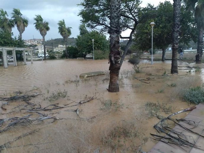 Archivo - Inundaciones y lluvias en Málaga 