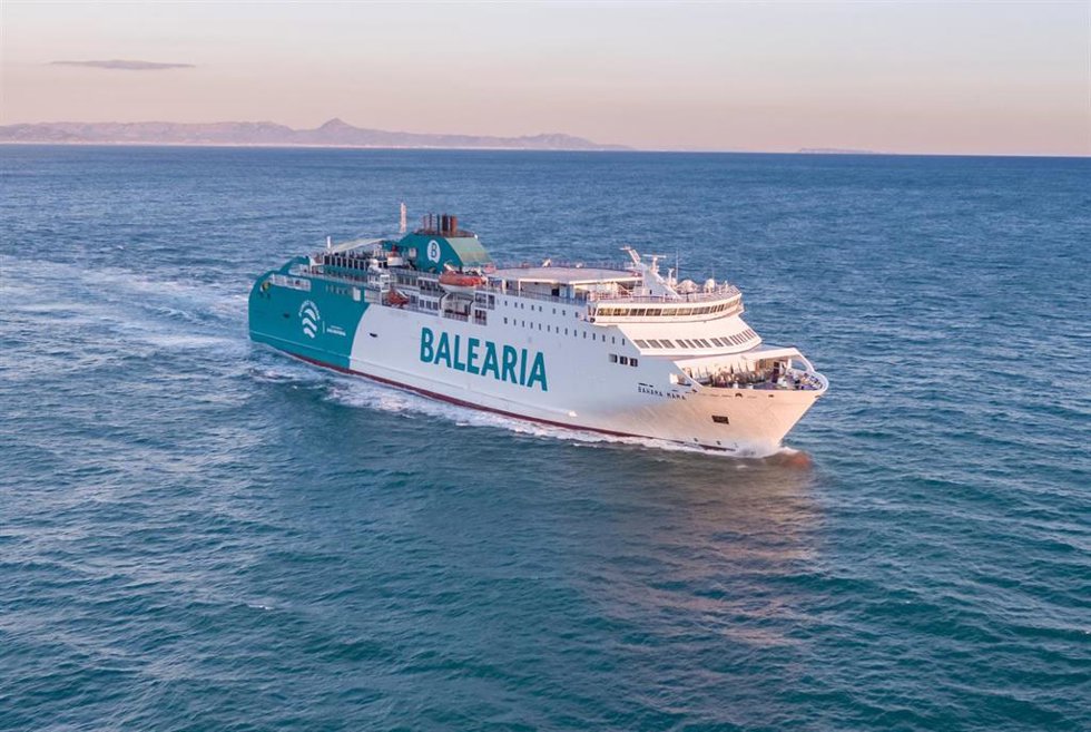 Buque 'Bahama Mama' de la naviera Baleria.