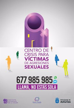 Archivo - Cartel del Centro de Crisis para Víctimas de Agresiones Sexuales