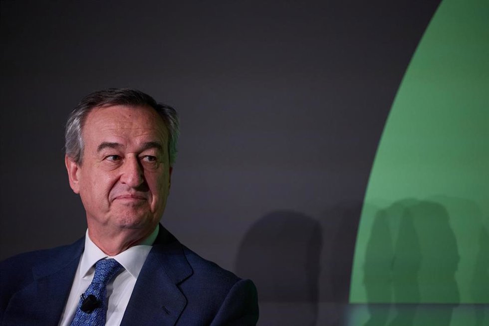 El consejero delegado de Banco Sabadell,  César González-Bueno, durante el 31 encuentro del sector financiero de ABC y Deloitte, en Casa de América, a 13 de noviembre de 2024, en Madrid (España). 