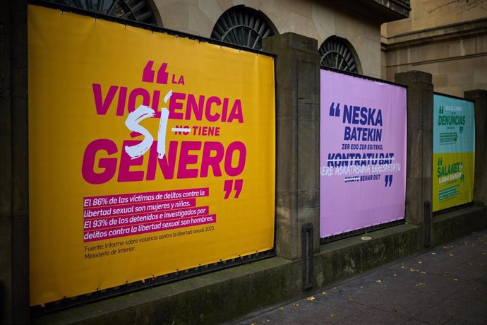 Campaña contra la violencia de género presentada esta semana por el Gobierno de Navarra, con motivo del 25N.