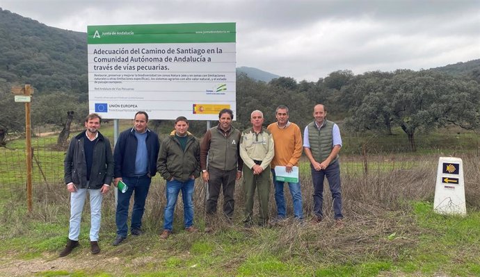 Visita a la vía pecuaria en Cañaveral de León (Huelva).