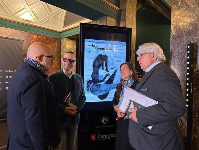 Presentación de la ópera "Lucia di Lammermoor", de Donizetti, que quince años después se vuelve a representar en el Teatro Principal de Zaragoza