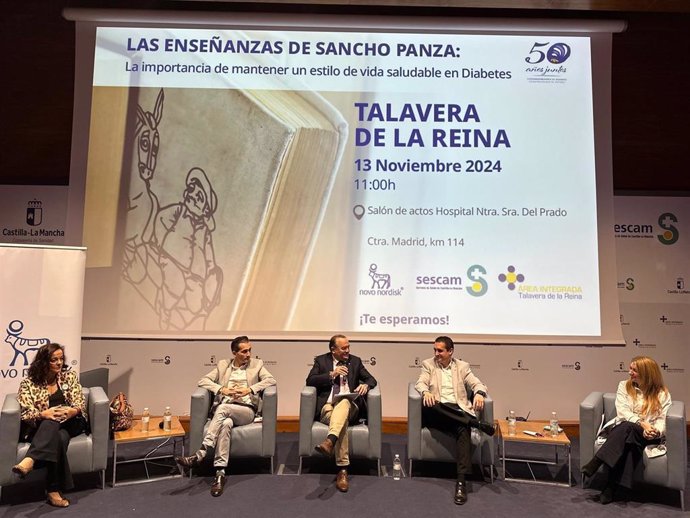 Las jornadas 'Las enseñanzas de Sancho Panza. La importancia de mantener un estilo de vida saludable en diabetes', en Talavera