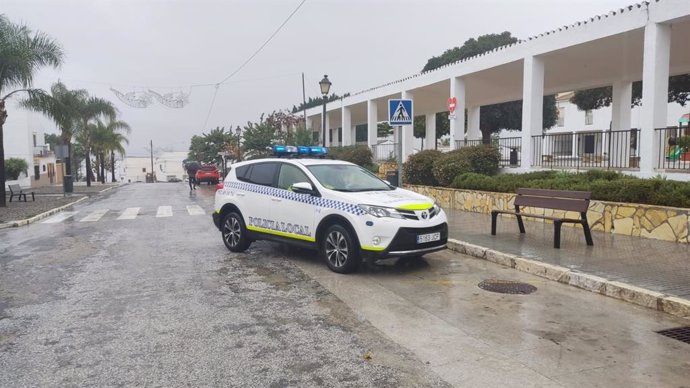 Actuación de la Policia Local de Alhaurín el Grande debido al temporal.