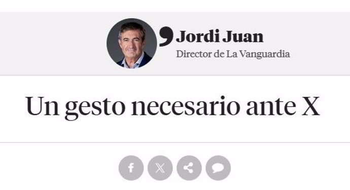 La Vanguardia abandona X