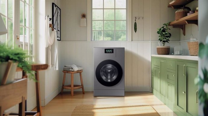 La lavasecadora Bespoke AI Laundry Combo de Samsung.