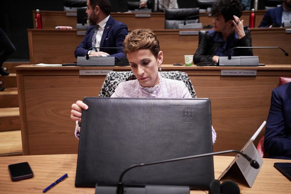 La presidenta de Navarra, María Chivite.