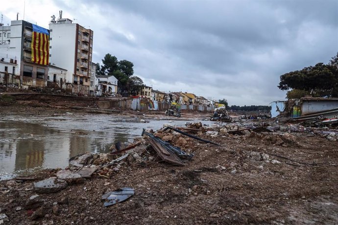 Estragos ocasionados por la DANA, a 13 de noviembre de 2024, en Paiporta, Valencia, Comunidad Valenciana (España).