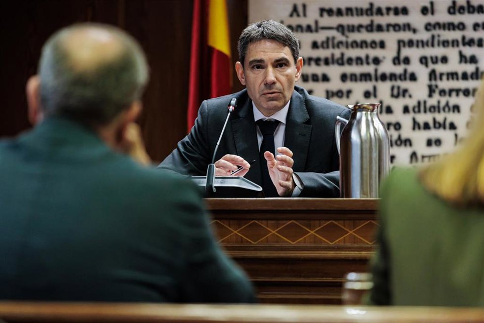 El exdirector general de Organización e Inspección del Ministerio de Transportes Javier Sánchez Fuentefría comparece en la comisión de investigación sobre el caso Koldo, en el Senado, a 14 de noviembre de 2024, en Madrid (España).