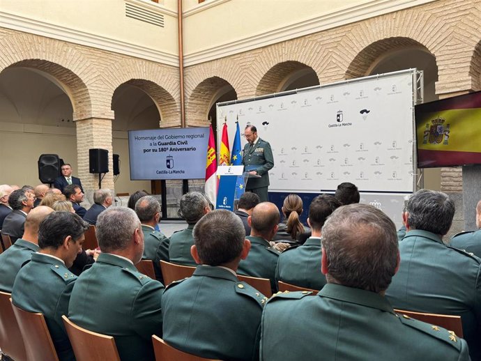 Acto con motivo del 180º aniversario de la Guardia Civil de Ciudad Real.