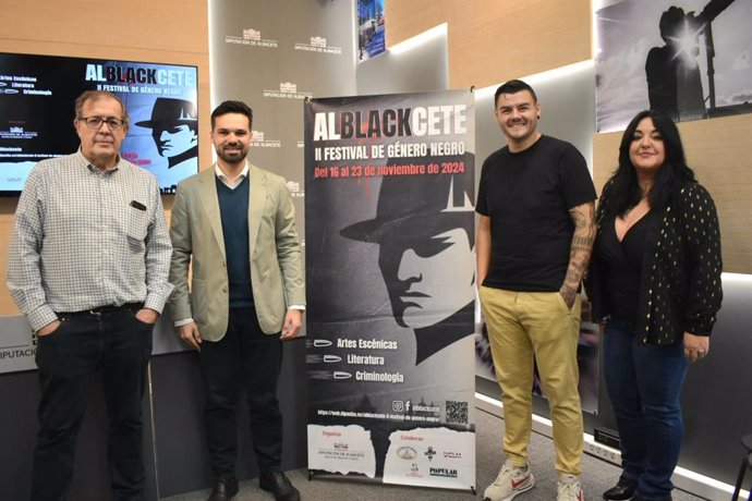 Presentación de la II edición del Festival de Género Negro de Albacete, Alblackcete.