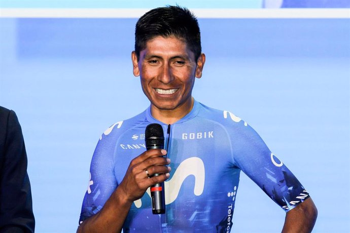 Archivo - El ciclista colombiano Nairo Quintana