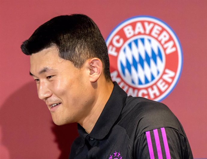 Archivo - El central surcoreano Kim Min-jae, en su presentación con el bayern de Múnich.