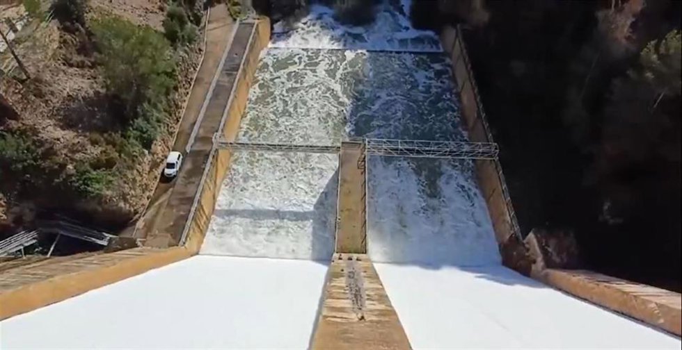 Presa de Ulldecona, ubicada en La Pobla de Benifass (Castellón)