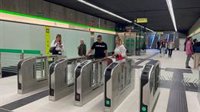 El metro de Málaga funciona con normalidad al abrir en su totalidad la estación Guadalmedina