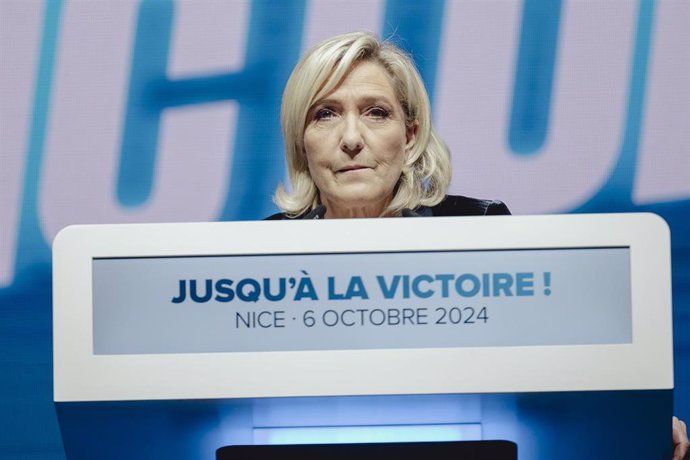 Archivo - La líder de Agrupación Nacional, Marine Le Pen