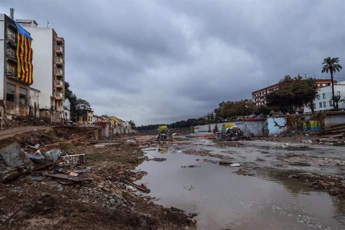 Estragos ocasionados por la DANA, a 13 de noviembre de 2024, en Paiporta, Valencia.