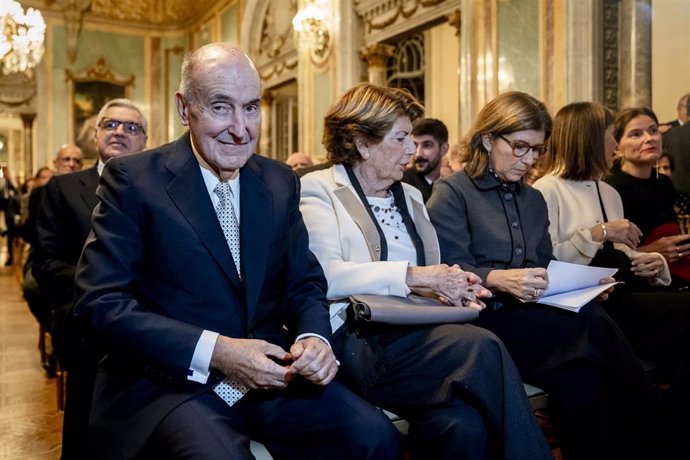 Miquel Roca Junyent, durante el acto de entrega del ‘XXX Premio Pelayo’ para juristas de reconocido prestigio, en el Real Casino de Madrid.