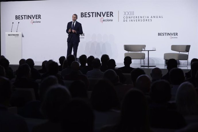 El director de inversiones de Bestinver, Mark Giacopazzi, en la XXIII conferencia anual de inversores.