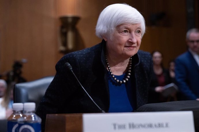 Archivo - March 21, 2024, Washington, District Of Columbia, USA: United States Secretary of the Treasury Janet Yellen testifies before the Senate Finance Committee hearing to examine the President's proposed budget request for fiscal year 2025 in the Dirk