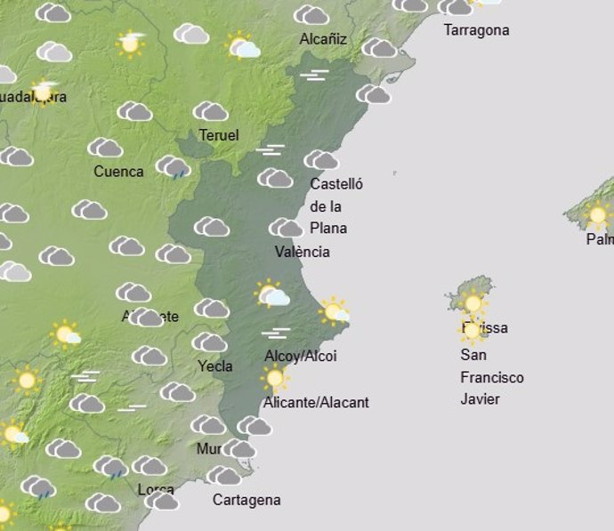 Predicción meteorológica para este viernes, 15 de noviembre