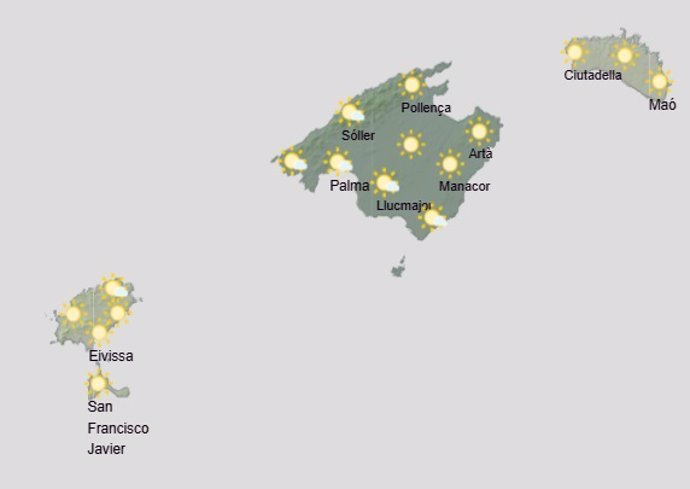 El tiempo hoy, viernes 15 de noviembre, en Baleares.