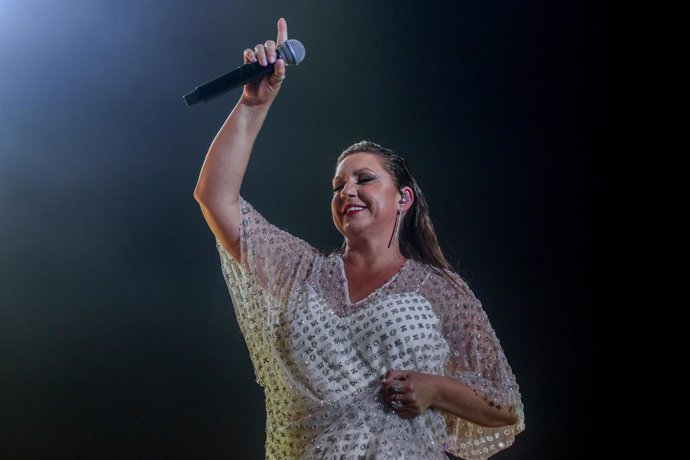 Archivo - La cantante Niña Pastori durante una actuación en el WiZink Center, a 22 de septiembre de 2024, en Madrid (España). María Rosa García, conocida artísticamente como Niña Pastori, es una cantaora de flamenco. Ha sacado a la venta diez álbumes de e