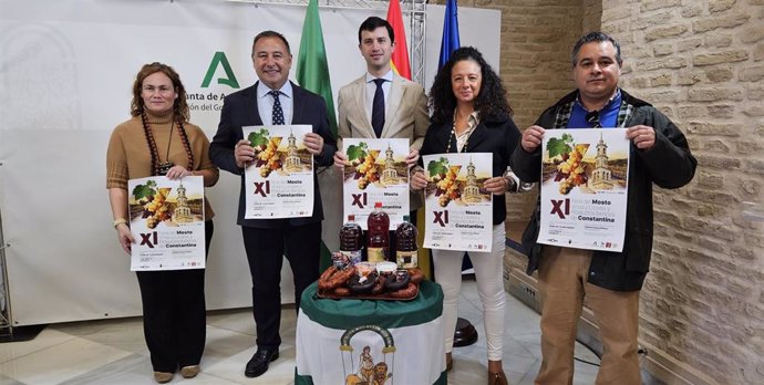 Presentación de la XI Feria del Mosto, Vino, Licores y Productos Ibéricos de Constantina