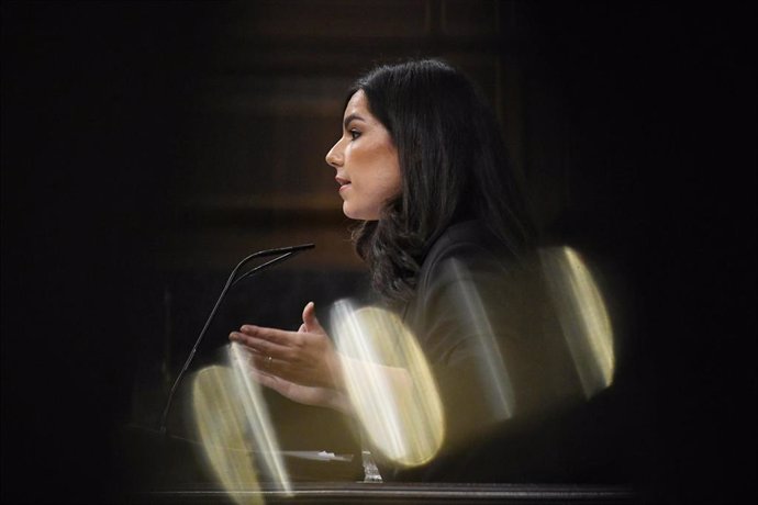 La portavoz del grupo parlamentario de Vox en el congreso, Pepa Millán, durante el Pleno del Congreso, a 13 de noviembre de 2024, en Madrid (España). El pleno ha comenzado con la intervención de Torres para informar de las consecuencias de la DANA que aso