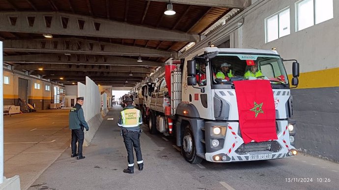 Llegada de los equipos de Marruecos a España para ayudar a las labores de auxilio por la DANA en Valencia