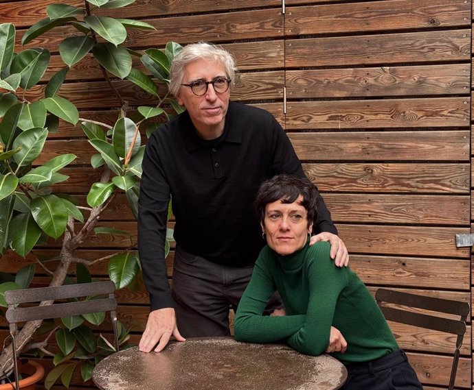 David Trueba y Anna Alarcón este viernes en Barcelona