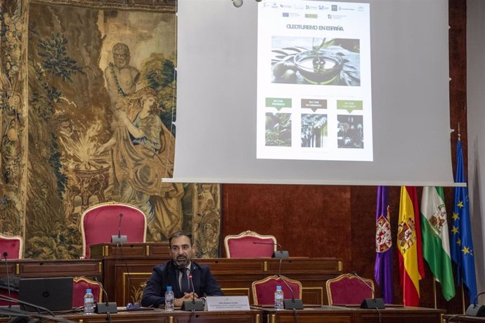 Félix Romero interviene en una de las jornadas de adhesión al proyecto Oleoturismo en España.