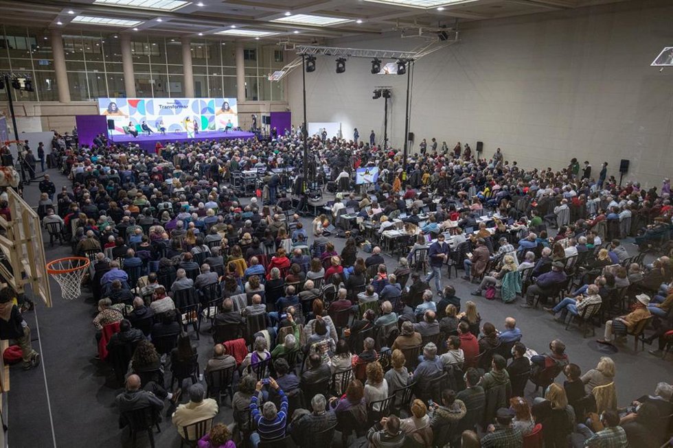 Archivo - Vista general de la III Assemblea Nacional de los comuns, a 21 de noviembre de 2021, en Barcelona, Catalunya (España). El cónclave ha ratificado la única candidatura presentada en el proceso de renovación de los órganos de dirección --la Ejecu