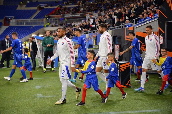 Archivo - Players arrival during the UEFA Europa League, League phase, Matchday 1 football match between Olympique Lyonnais and Olympiacos FC on 26 September 2024 at Groupama stadium in Décines-Charpieu near Lyon, France - Photo Cyril Lestage / DPPI