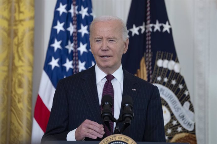 November 13, 2024, Washington, District Of Columbia, USA: United States President Joe Biden speaks during the 'Classroom to Career' summit, featuring efforts to expand career pathways and workforce development programs at the White House in Washington, DC