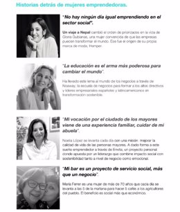 Mujeres empresarias ofrecen su testimonio a Europa Press por el Día de la Mujer Emprendedora