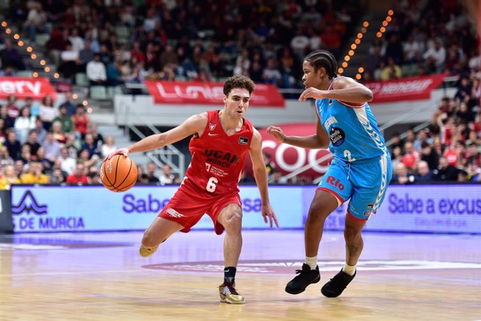 Dani García, en un partido del UCAM Murcia ante el Río Breogán.